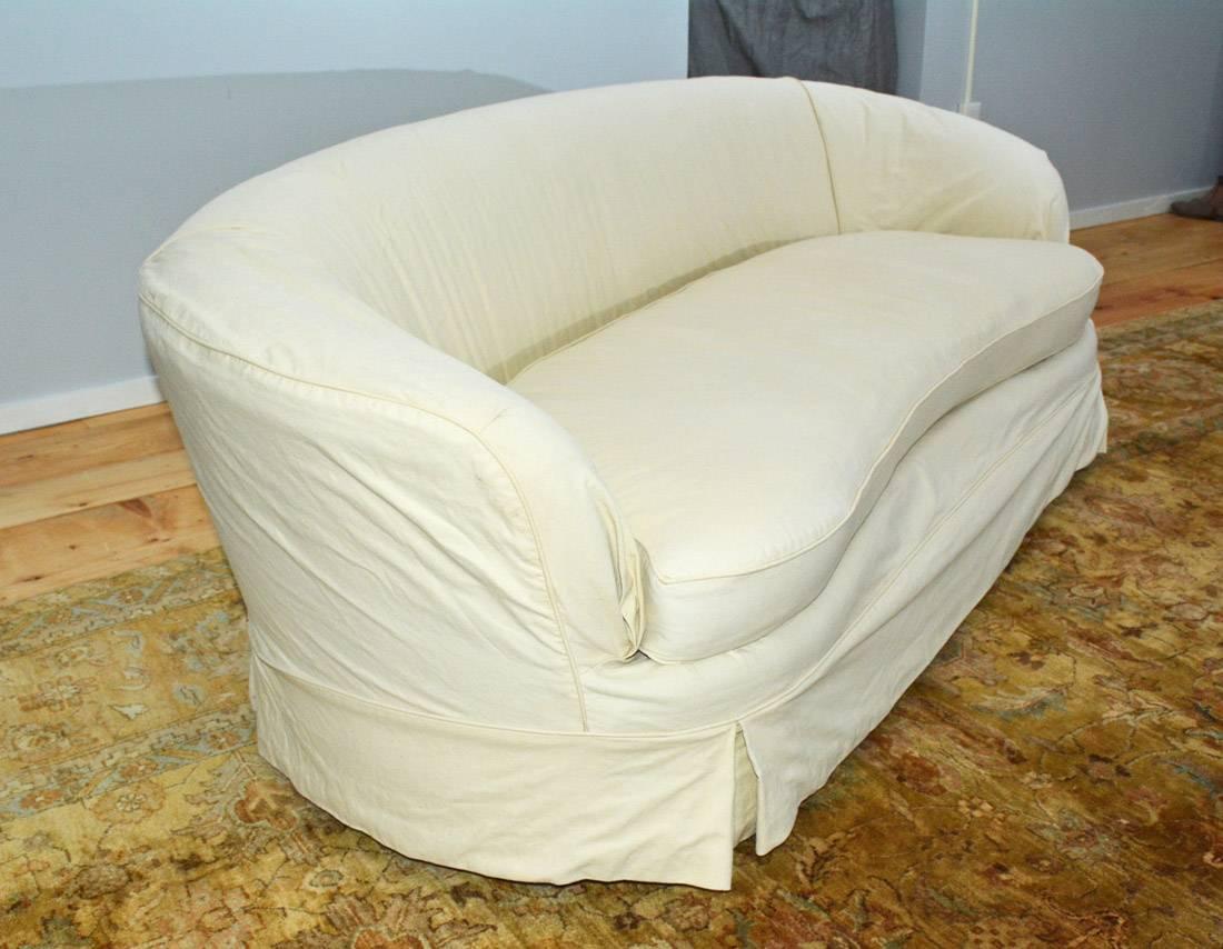slipcover for curved sofa