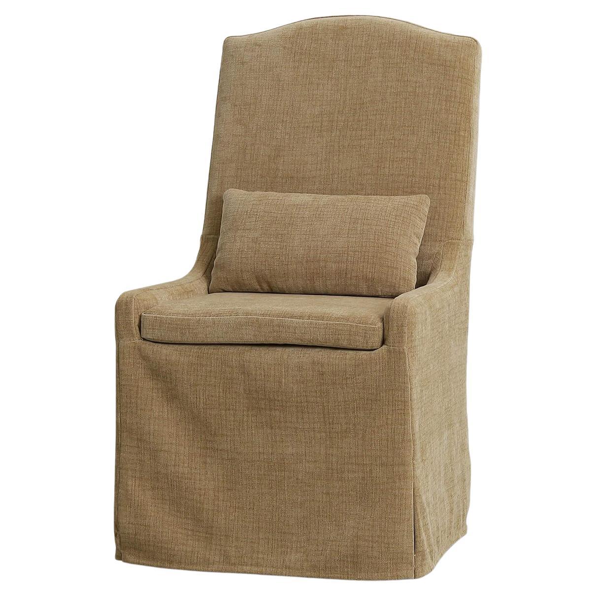 Slipcovered Dining Chair – French Yellow Upholstery