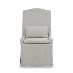 Sedia da pranzo rivestita - Tappezzeria beige chiaro