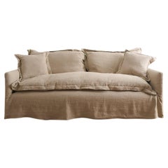 Slipcovered Paloma Sofa in Brevard Burlap Linen by Cisco Brothers