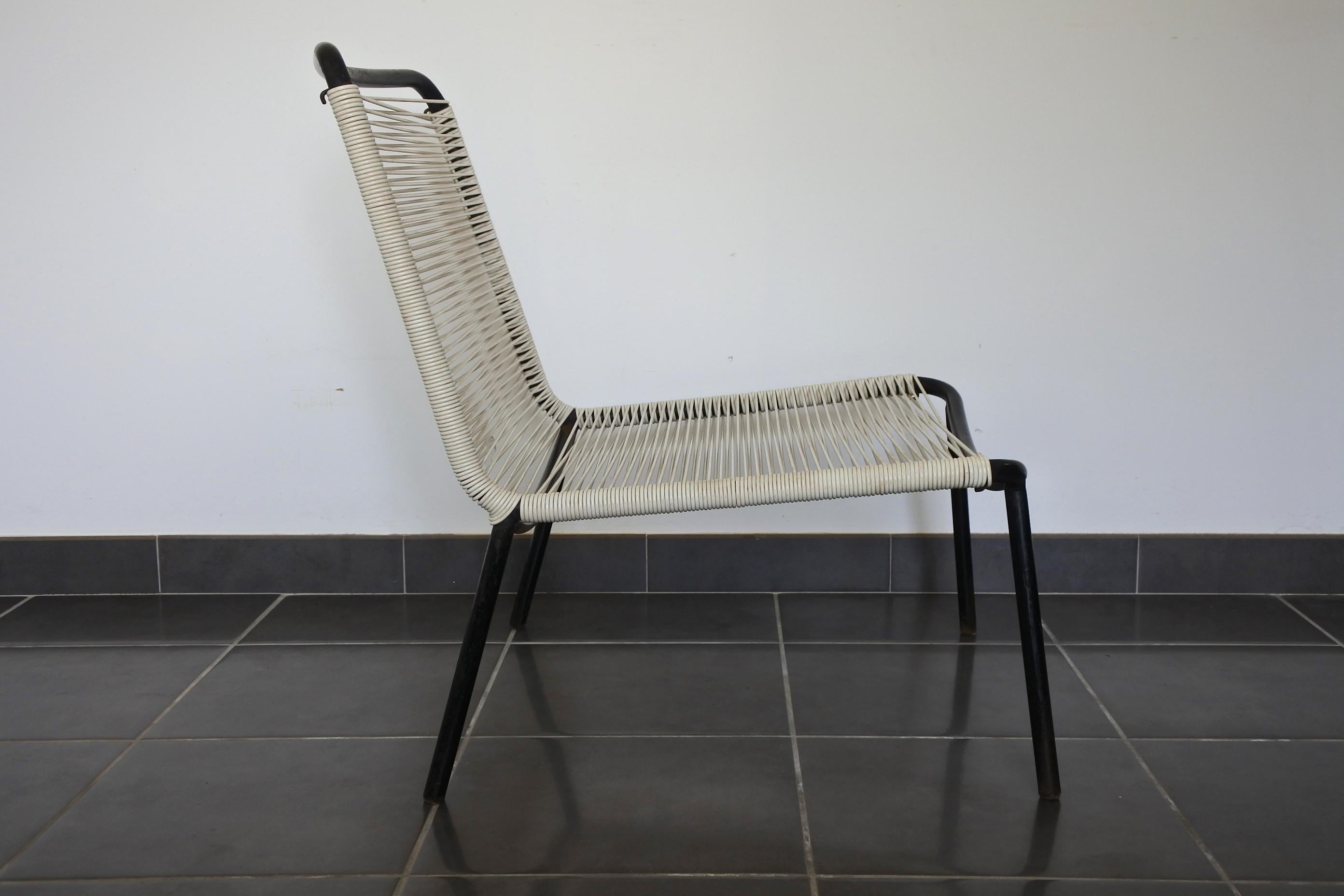 Slipper Chair by André Monpoix and Meubles TV, France, 1954 In Good Condition In La Teste De Buch, FR