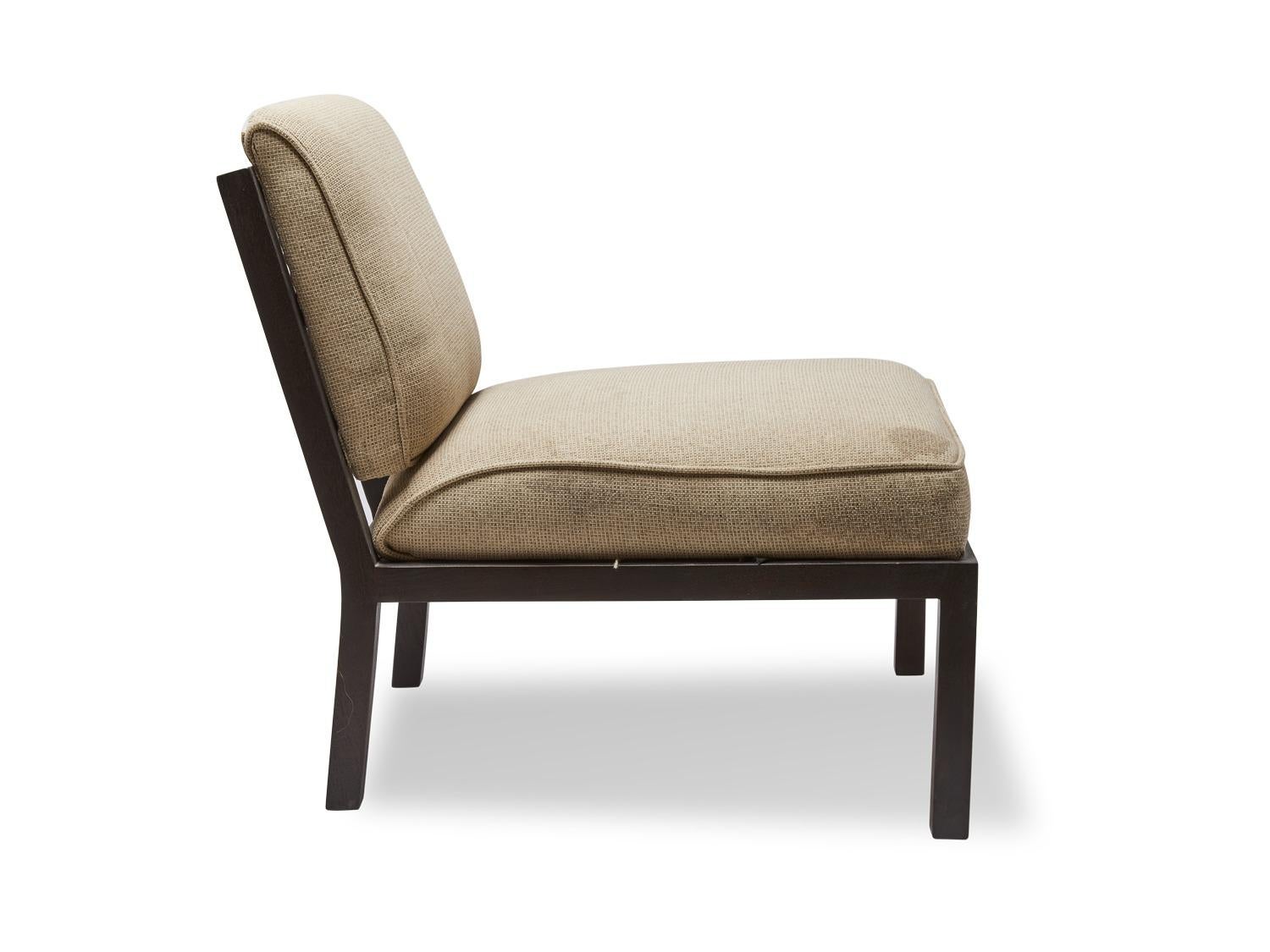 Mid-Century Modern Slipper Chair by Michael Taylor for Baker