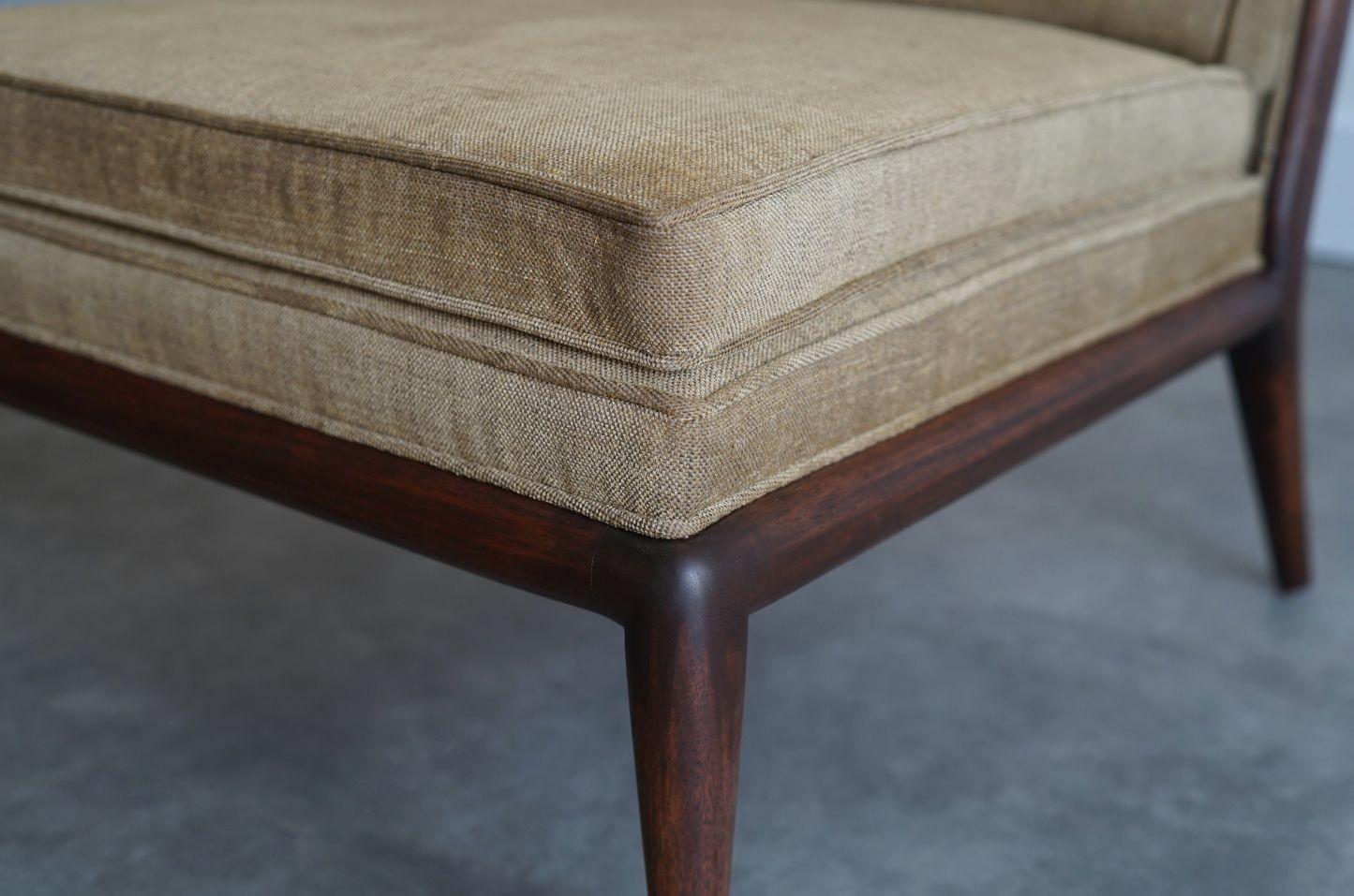 Twill Slipper Chair by T.H. Robsjohn-Gibbings, C. 1950s For Sale
