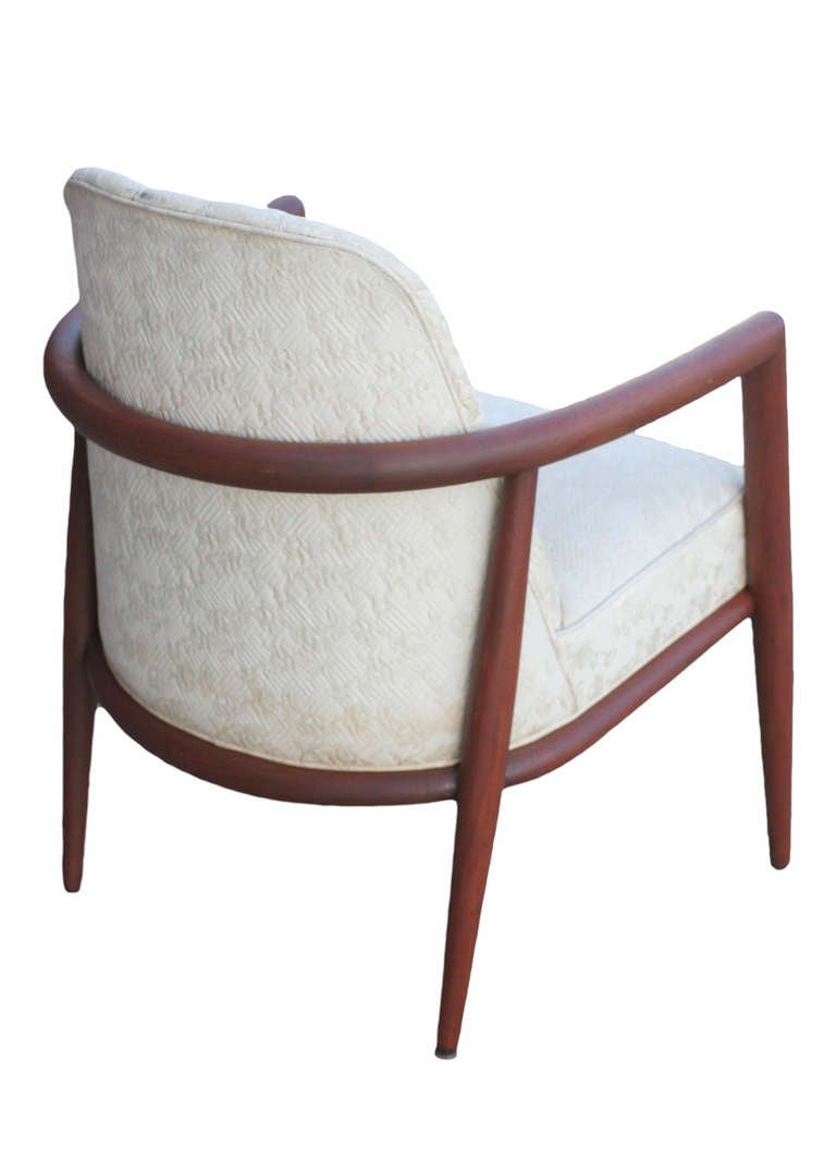Teak Slipper Chair by T.H. Robsjohn-Gibbings for Widdicomb For Sale