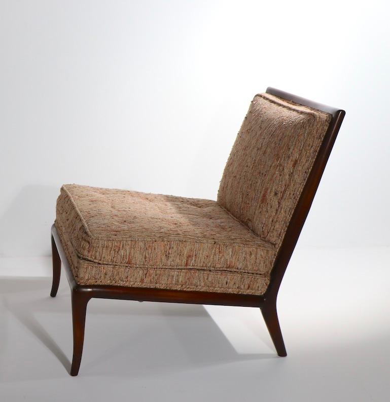 Slipper Chair Designed by T H Robsjohn Gibbings for Widdicomb In Good Condition In New York, NY