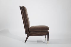 Slipper Chair in Mohair by John Widdicomb, circa 1950s