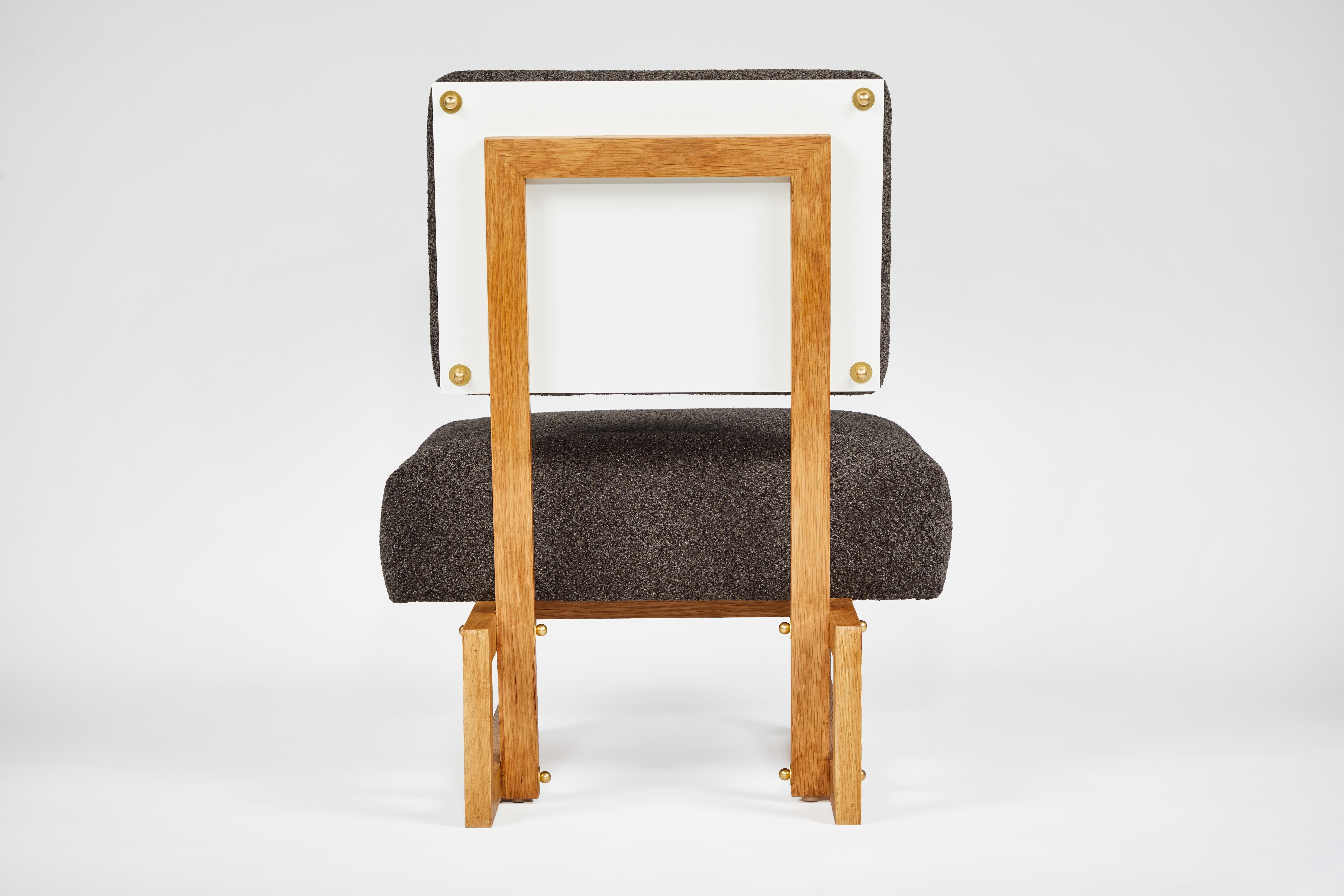 Chaise pantoufle dans le style d'André Sornay en vente 4