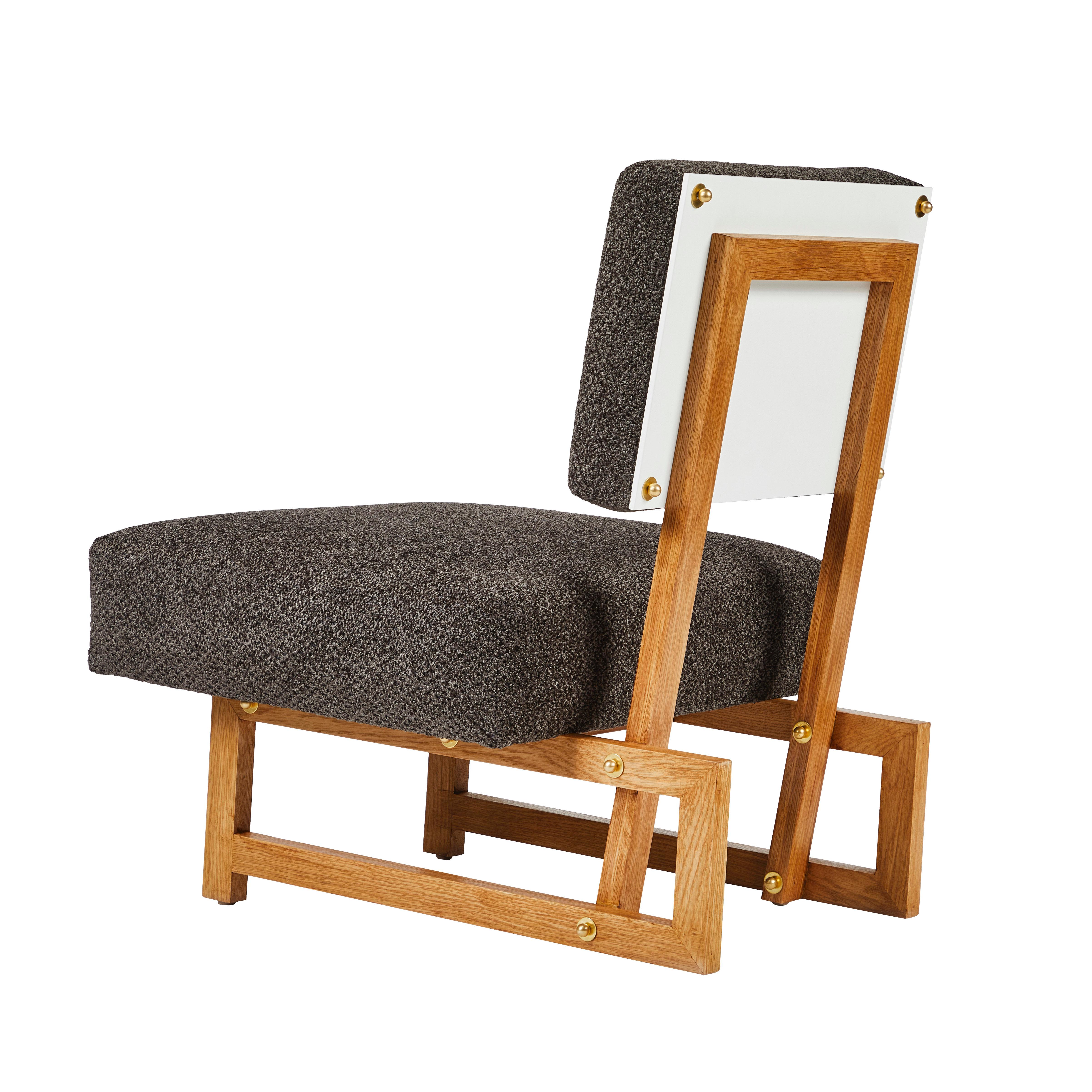 Silla Slipper al estilo de André Sornay Moderno de mediados de siglo en venta