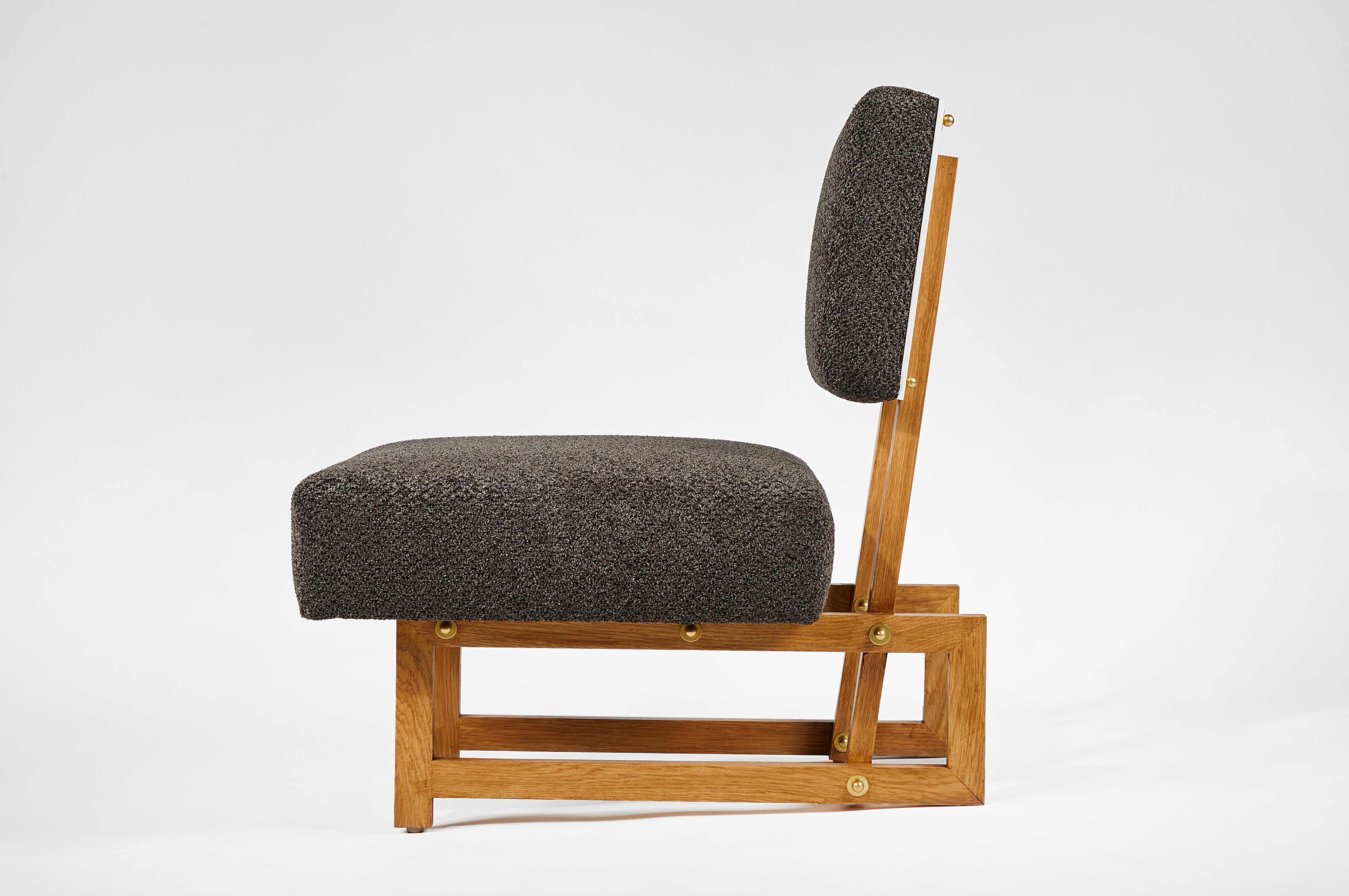 Chaise pantoufle dans le style d'André Sornay en vente 2