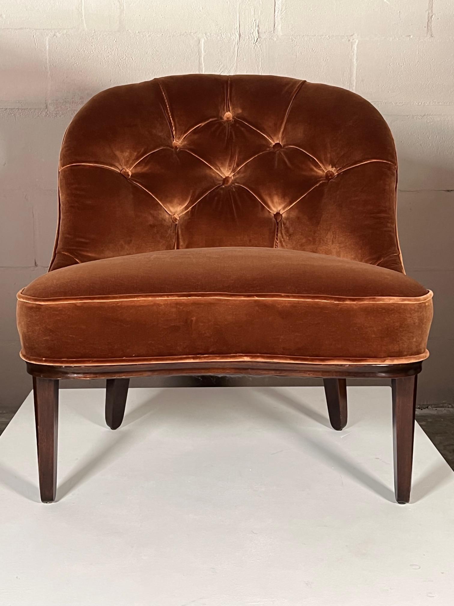 Slipper-Stühle von Edward Wormley für Dunbar Janus Kollektion (Mitte des 20. Jahrhunderts) im Angebot