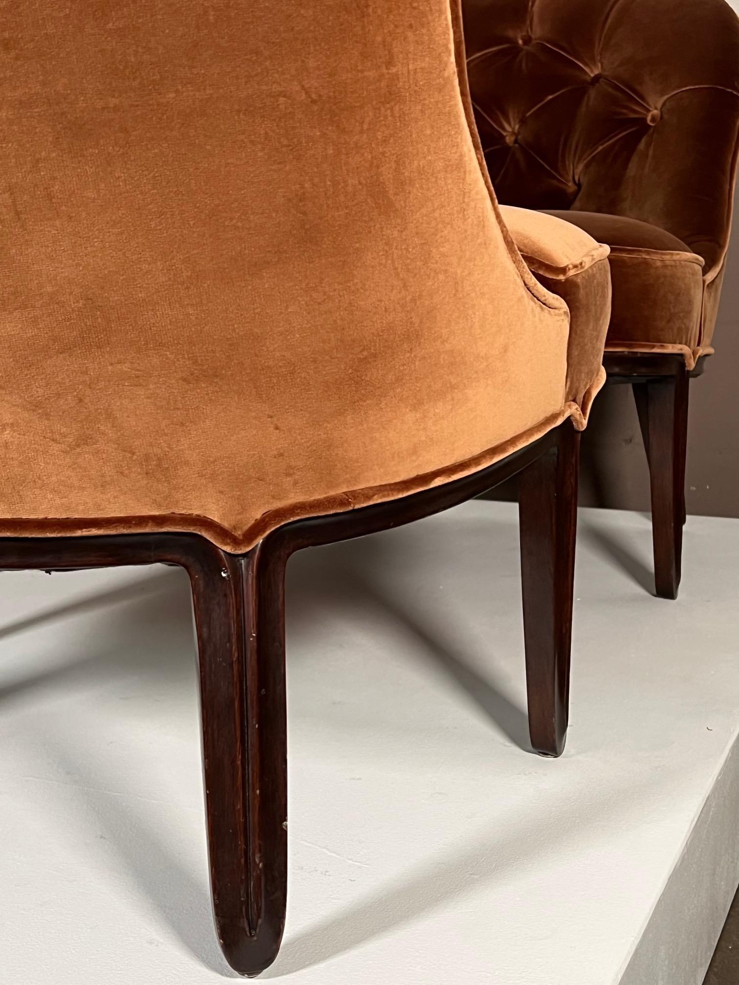 Slipper-Stühle von Edward Wormley für Dunbar Janus Kollektion im Angebot 1