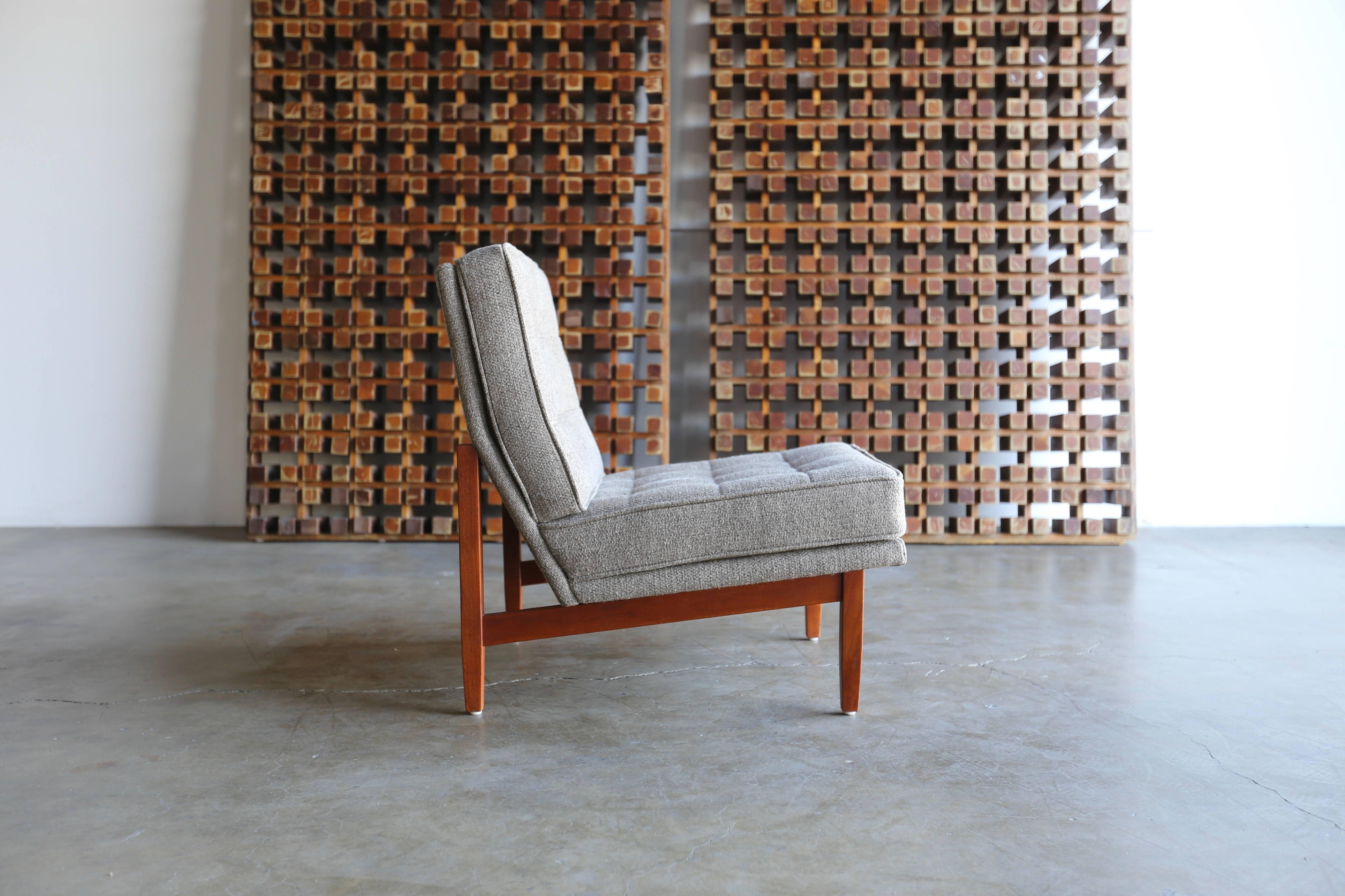 Fabric Slipper Lounge Chairs by Florence Knoll