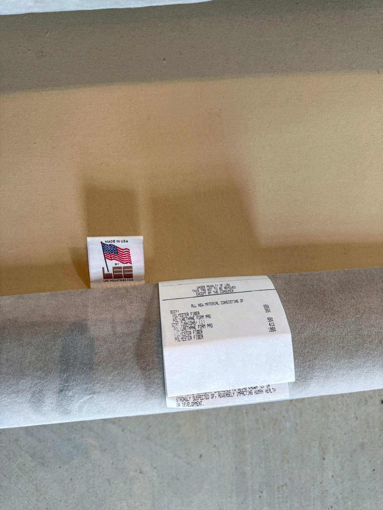 Sectionnel Slipper, quatre pièces, en velours Performance en vente 1