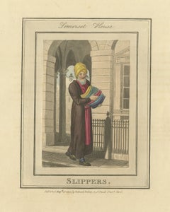 Slipper Seller at Somerset House, Cries of London, 1804