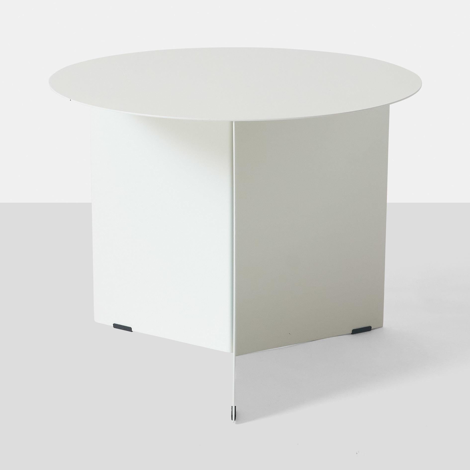 Powder-Coated Slit Side Table by Iskos-Berlin for HAY For Sale