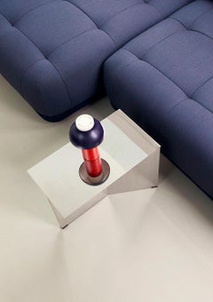 Polished Steel Oblong Slit Table by Hay, Scandinavian Modern Design