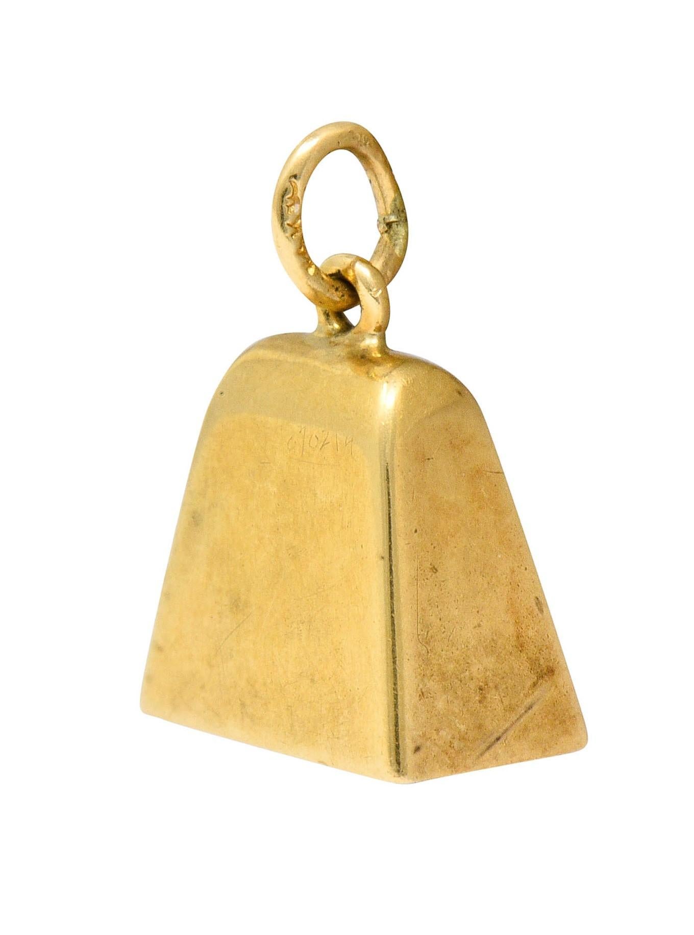 Women's or Men's Sloan & Co. Retro 14 Karat Gold Bell Charm