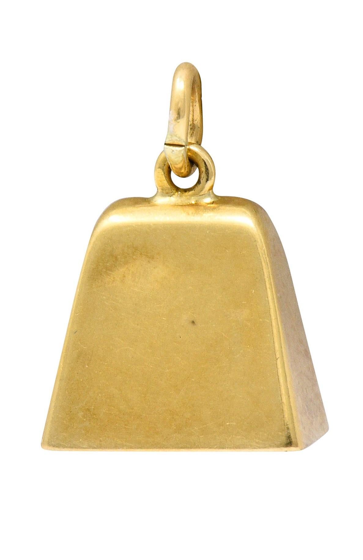 Sloan & Co. Retro 14 Karat Gold Bell Charm 1