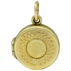 Sloan & Co. Retro 14 Karat Yellow Gold Makeup Compact Charm