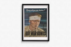 Originalplakat aus dem Zweiten Weltkrieg, entworfen von Sloan Roberts, 1943