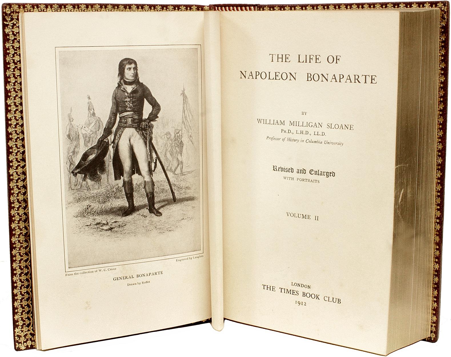 Britannique Sloane, la vie de Napoléon Bonaparte, nouvelle édition revisitée, dans une belle reliure en vente