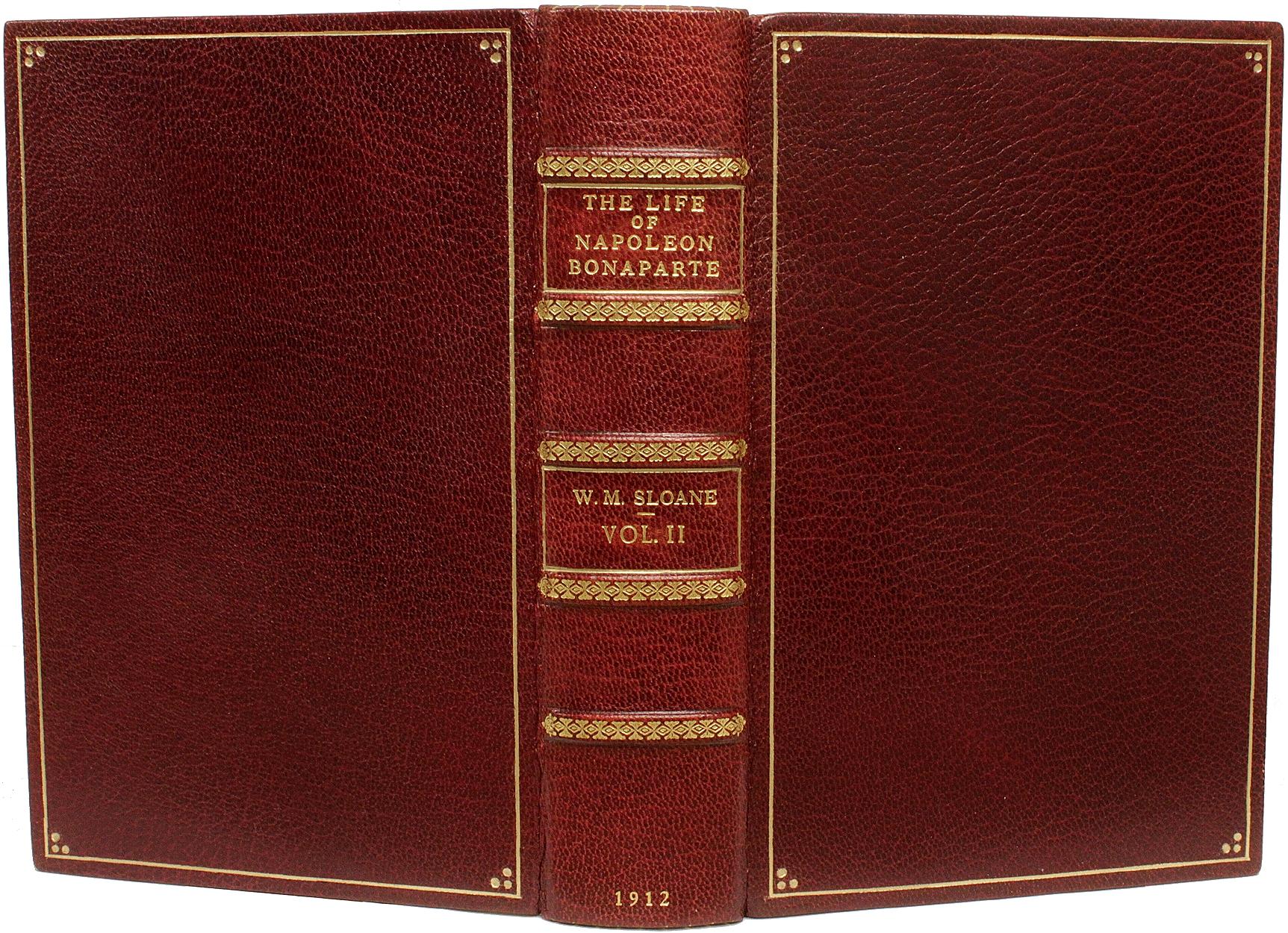 Cuir Sloane, la vie de Napoléon Bonaparte, nouvelle édition revisitée, dans une belle reliure en vente