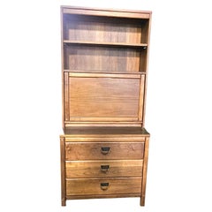 Sloane Mayer, Washington D C Mid-Century Walnut Two-Part Fall Front Desk