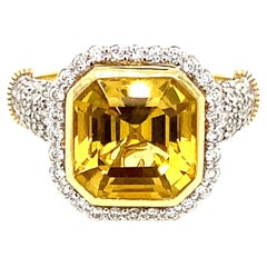 Sloane Street One-of-a-Kind Yellow Beryl Cocktail Ring