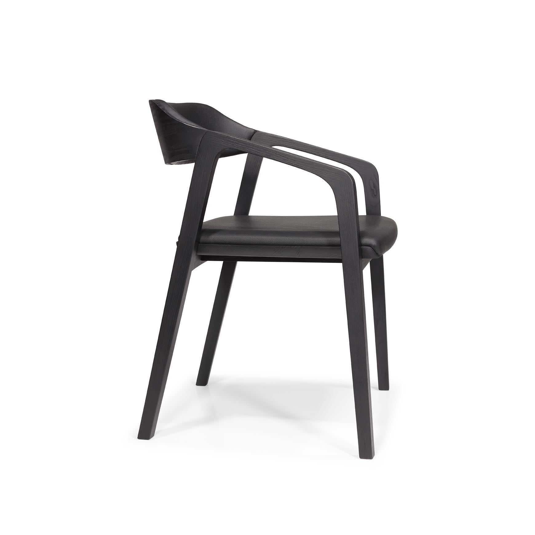 Portuguese Slomo Chair, Ebonized Oak For Sale