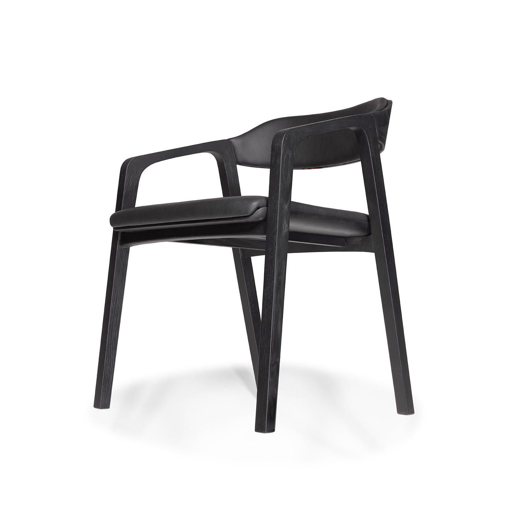 Slomo Chair, Ebonized Oak For Sale 2