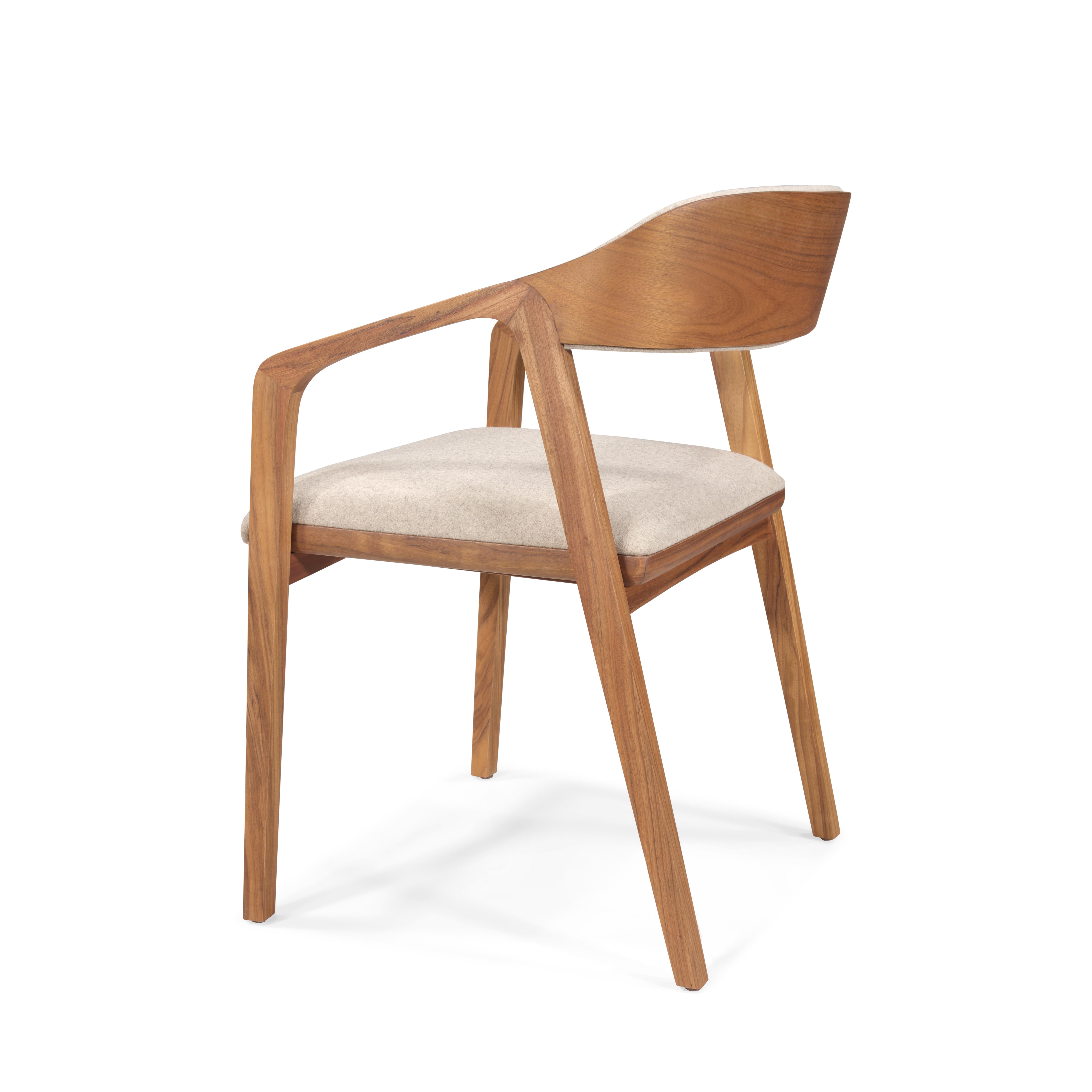 Contemporary Slomo Chair, Walnut For Sale