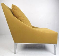 Slope Back Modern Italian Lounge Chair by Antonio Citterio
