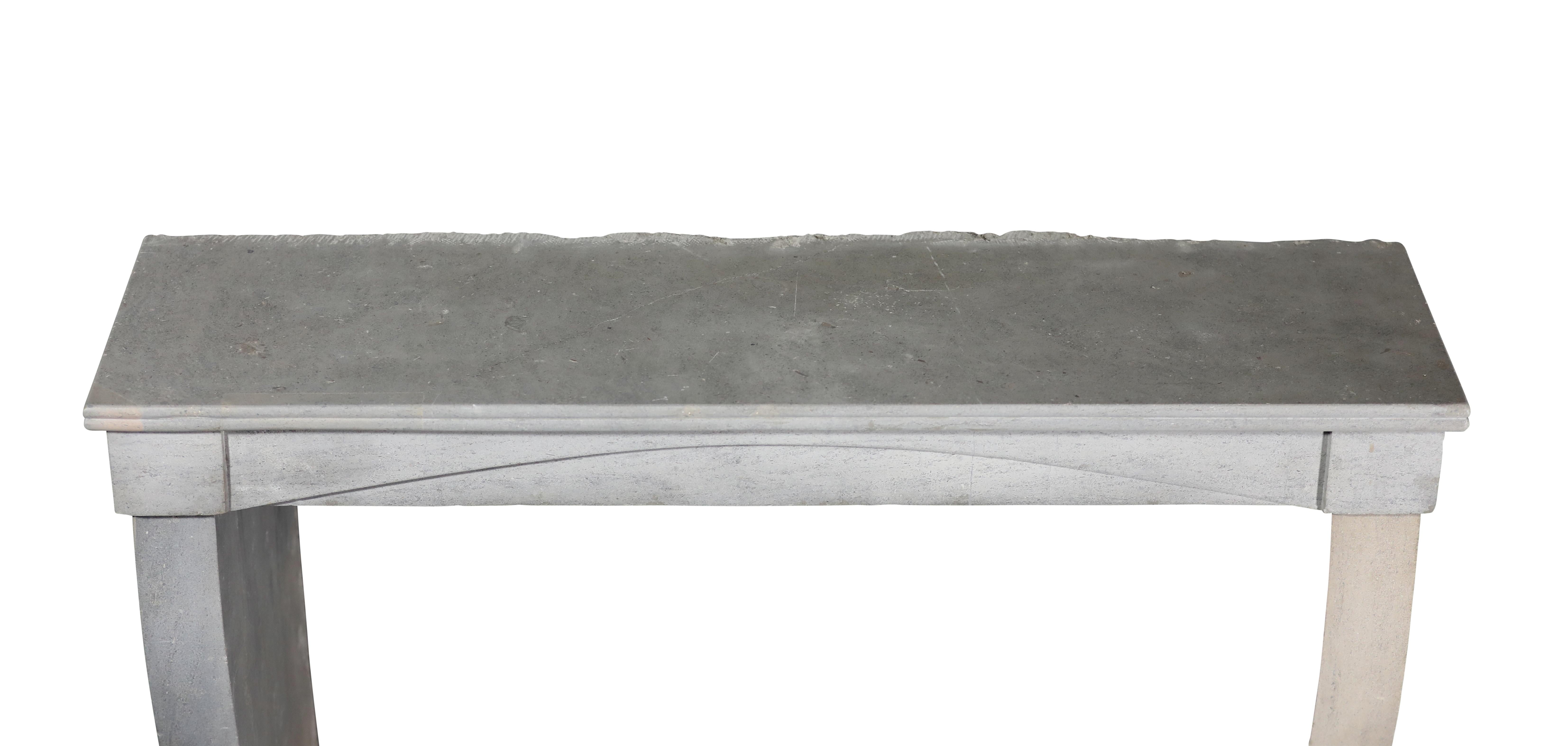 Slow Living Burgundy Bi-Color - Pearl/Blue-Grey & Sand-Beige Stone Fireplace For Sale 10