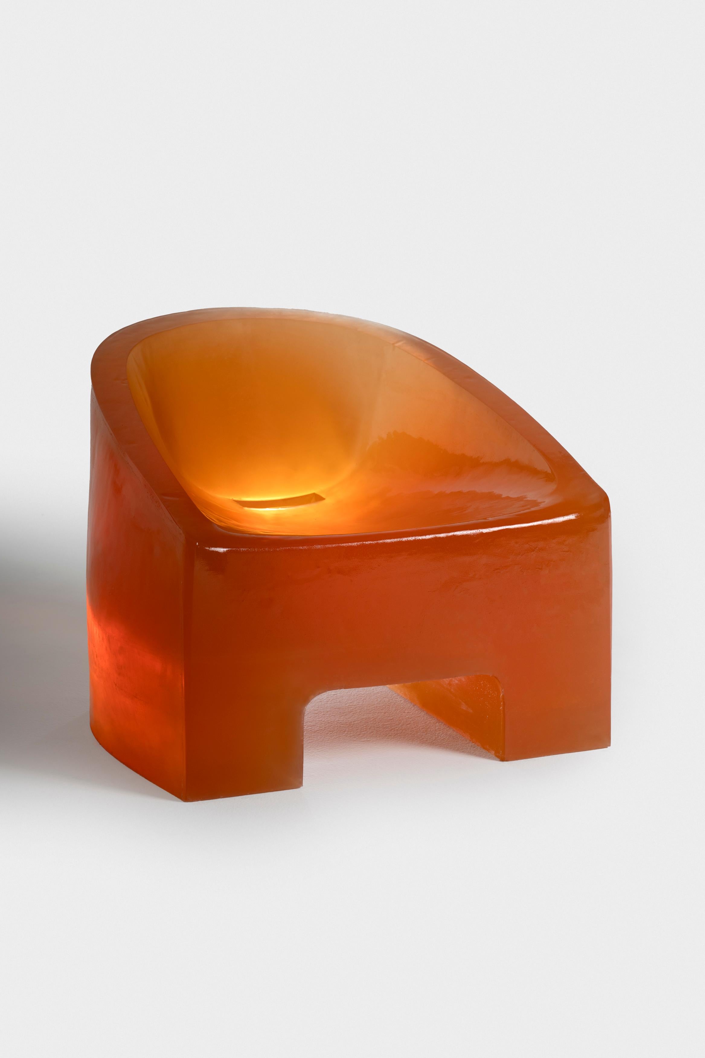 SLUG Rubber Lounge Chair by Rich Aybar For Sale 1