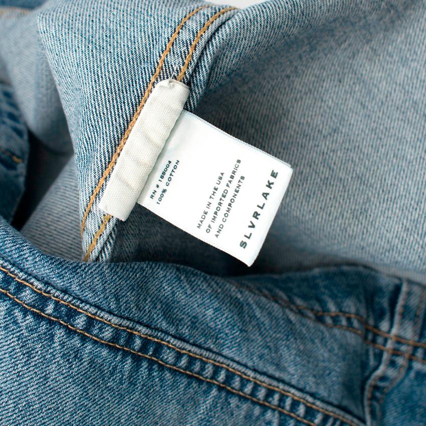 SLVRLAKE Worker Light-Wash Denim Jacket - US6 In New Condition For Sale In London, GB