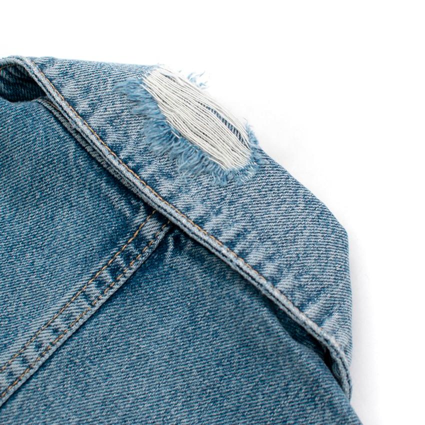 SLVRLAKE Worker Light-Wash Denim Jacket - US6 For Sale 1