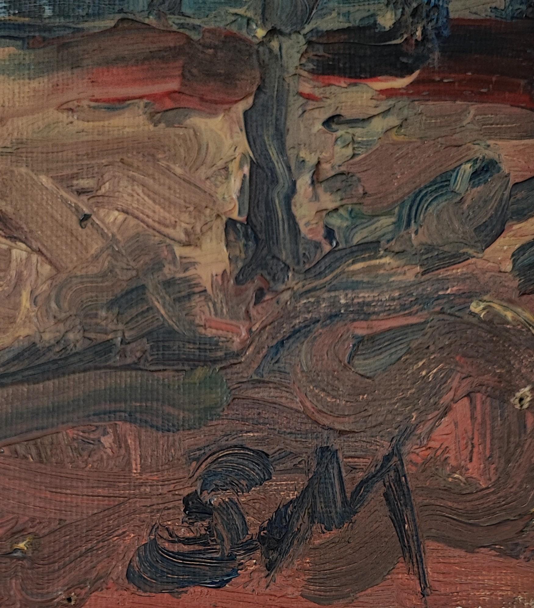Paesaggio fiorito - Painting Scuola francese di S.M.