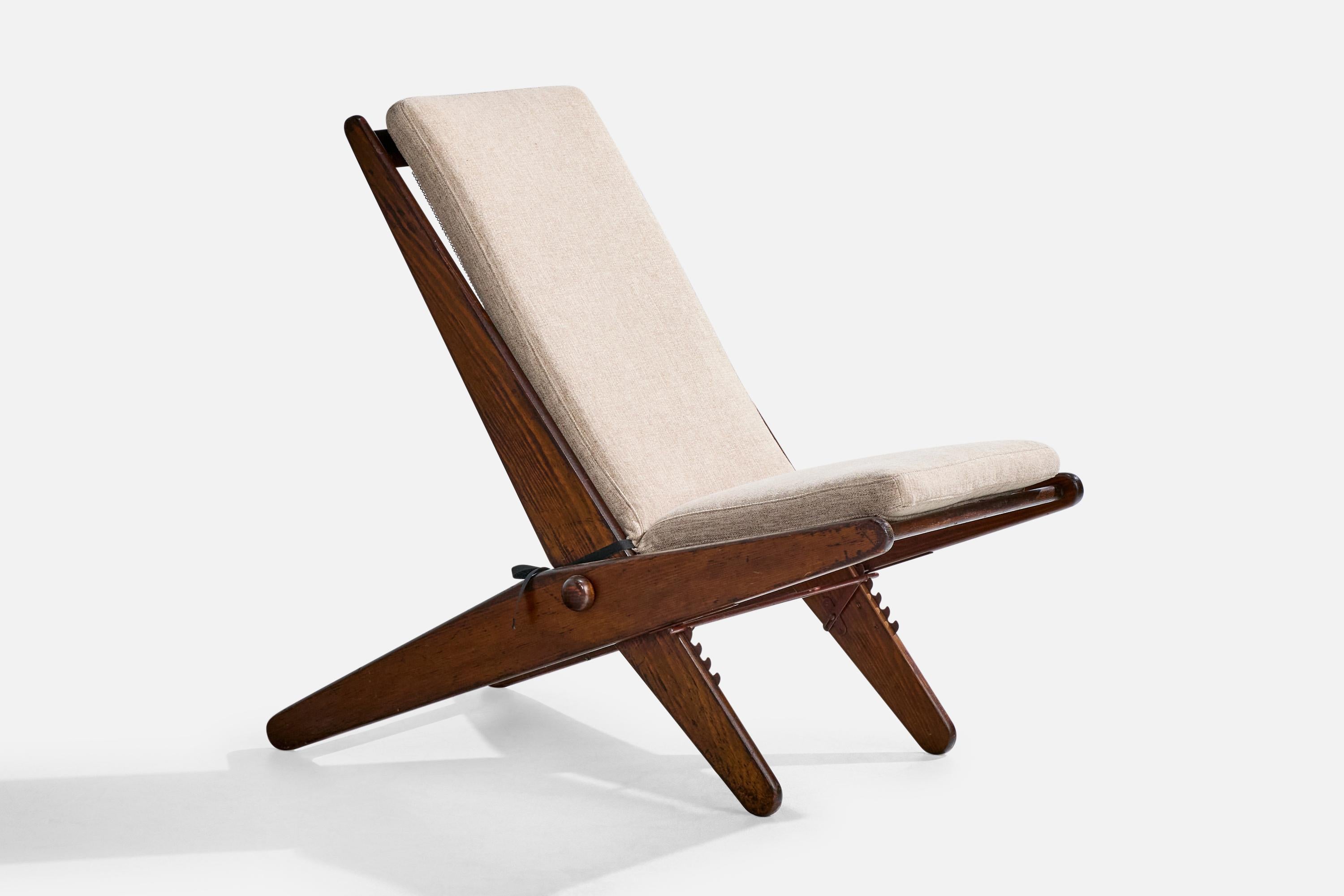S.I.M. Wincrantz Möbelindustri, Loungestühle, Kiefer, Stoff, Schweden, 1950er Jahre im Angebot 3
