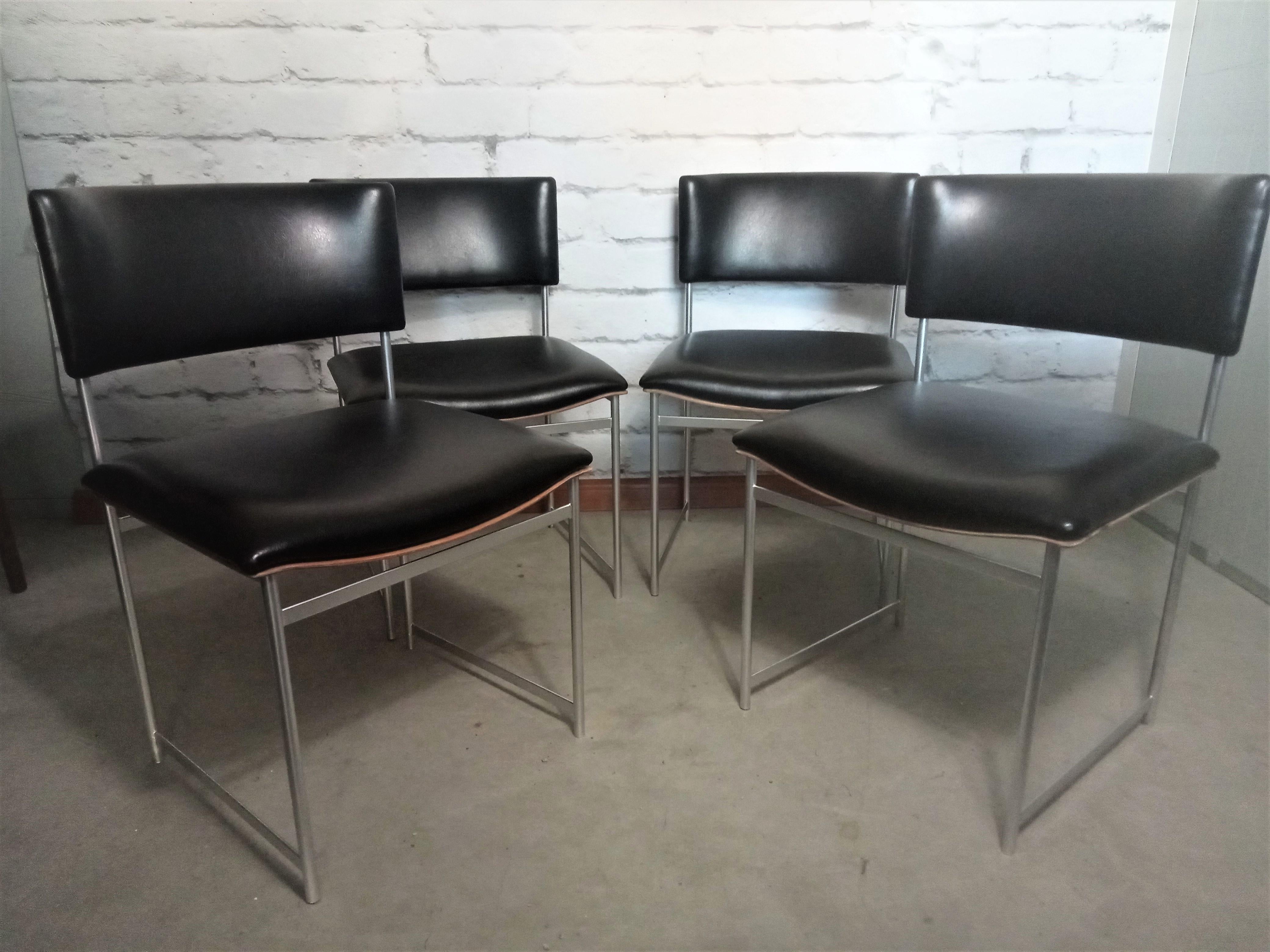 Sm08 Pastoe Chairs by Cees Braakman, 1950’s 4