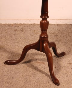 Smal Ttable (also Known As A Tea Table) Made Of Mahogany With One Piece Top—18th