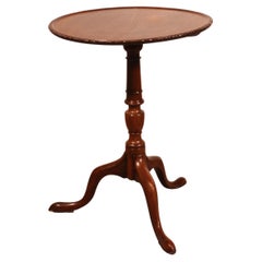Smal Ttable (also Known As A Tea Table) Made Of Mahogany With One Piece Top—18th