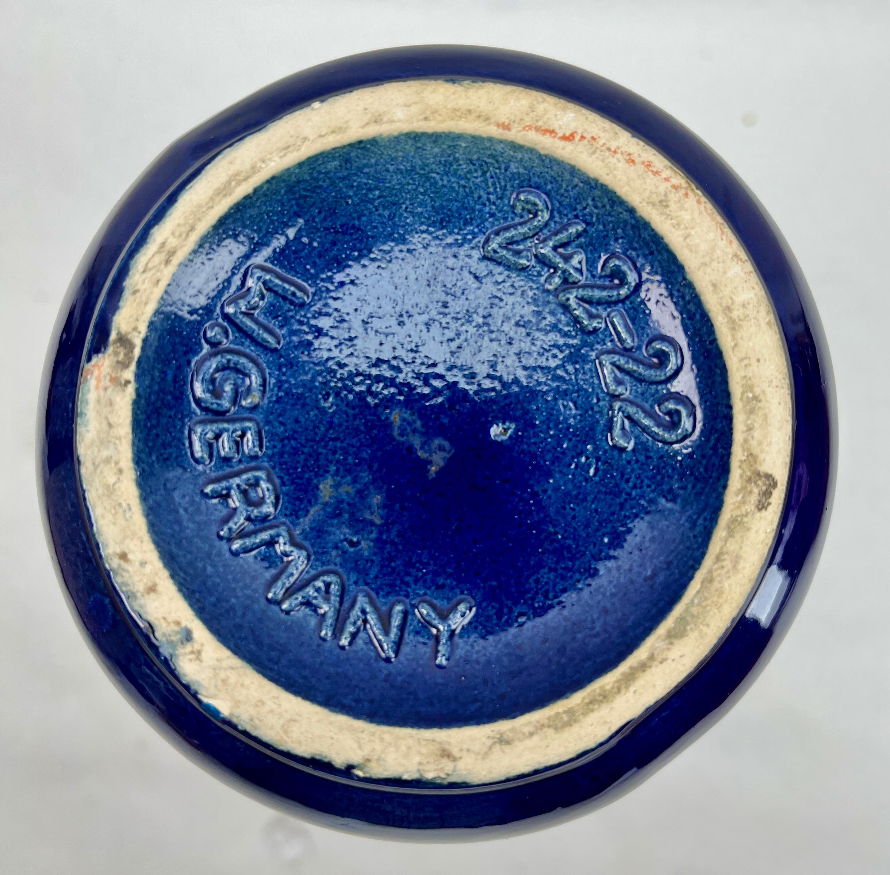 Vaso piccolo Cobalt Bleu 'Scheurich, modello 242-22 W-Germania, anni '60 In condizioni buone in vendita a Verviers, BE