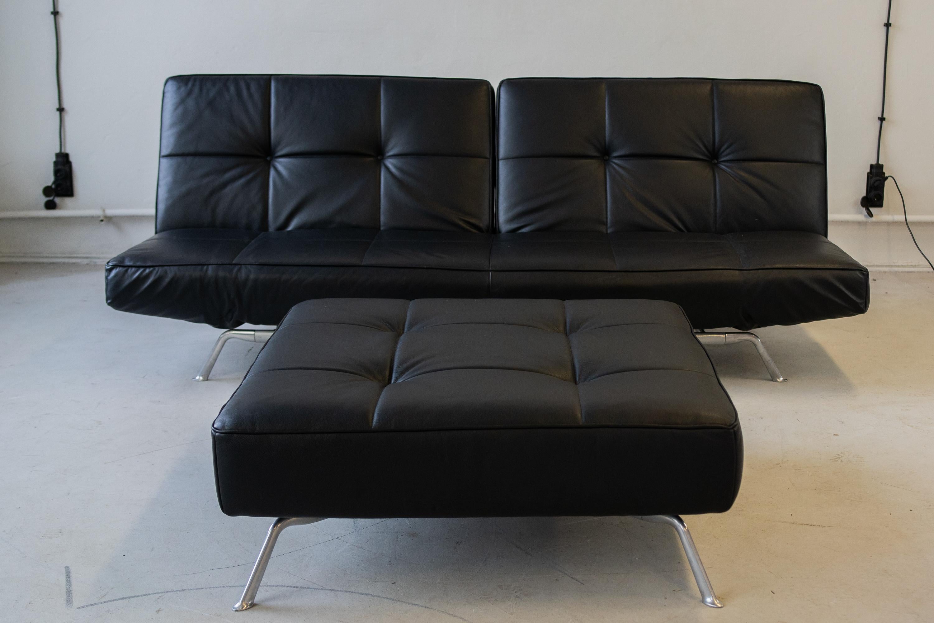 Late 20th Century Smala sofa with pouf by Pascal Mourgue,  for Ligne Roset For Sale