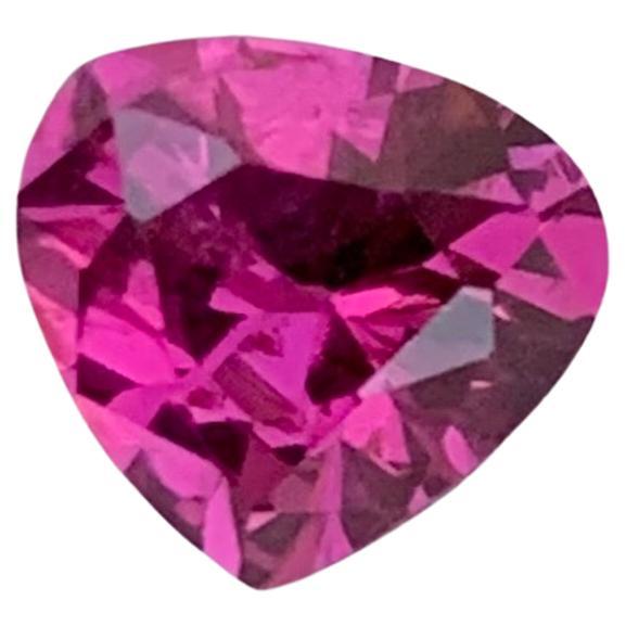 Small 1.05 Carats Natural Loose Purplish Pink Rhodolite Garnet Heart Shape For Sale