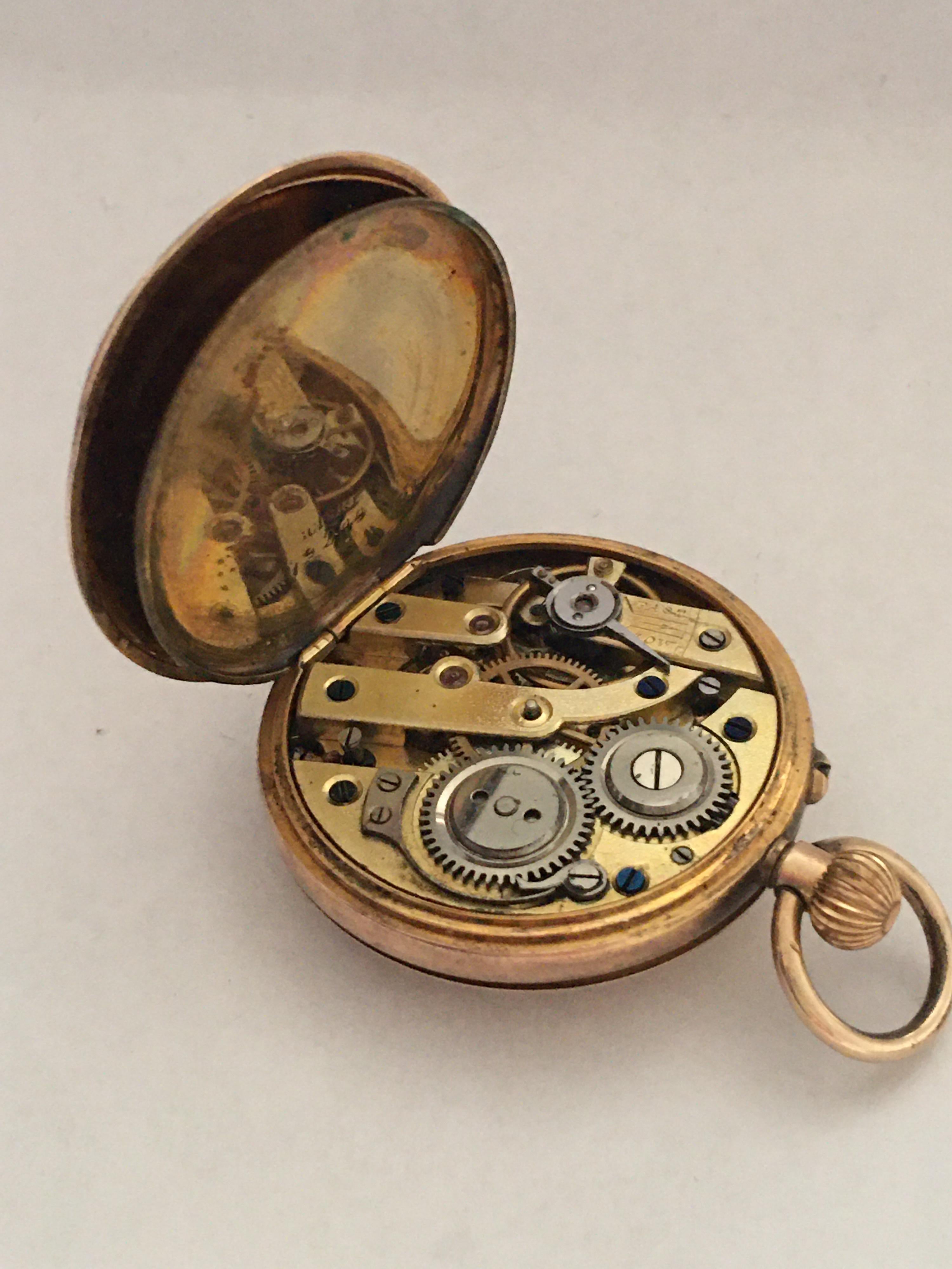 dull gold watch