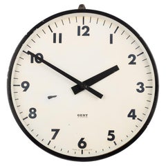 Used Small Industrial Factory Wall Clock by Gent of Leicester