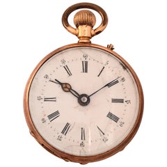 Small 14 Karat Gold Antique Pocket Watch