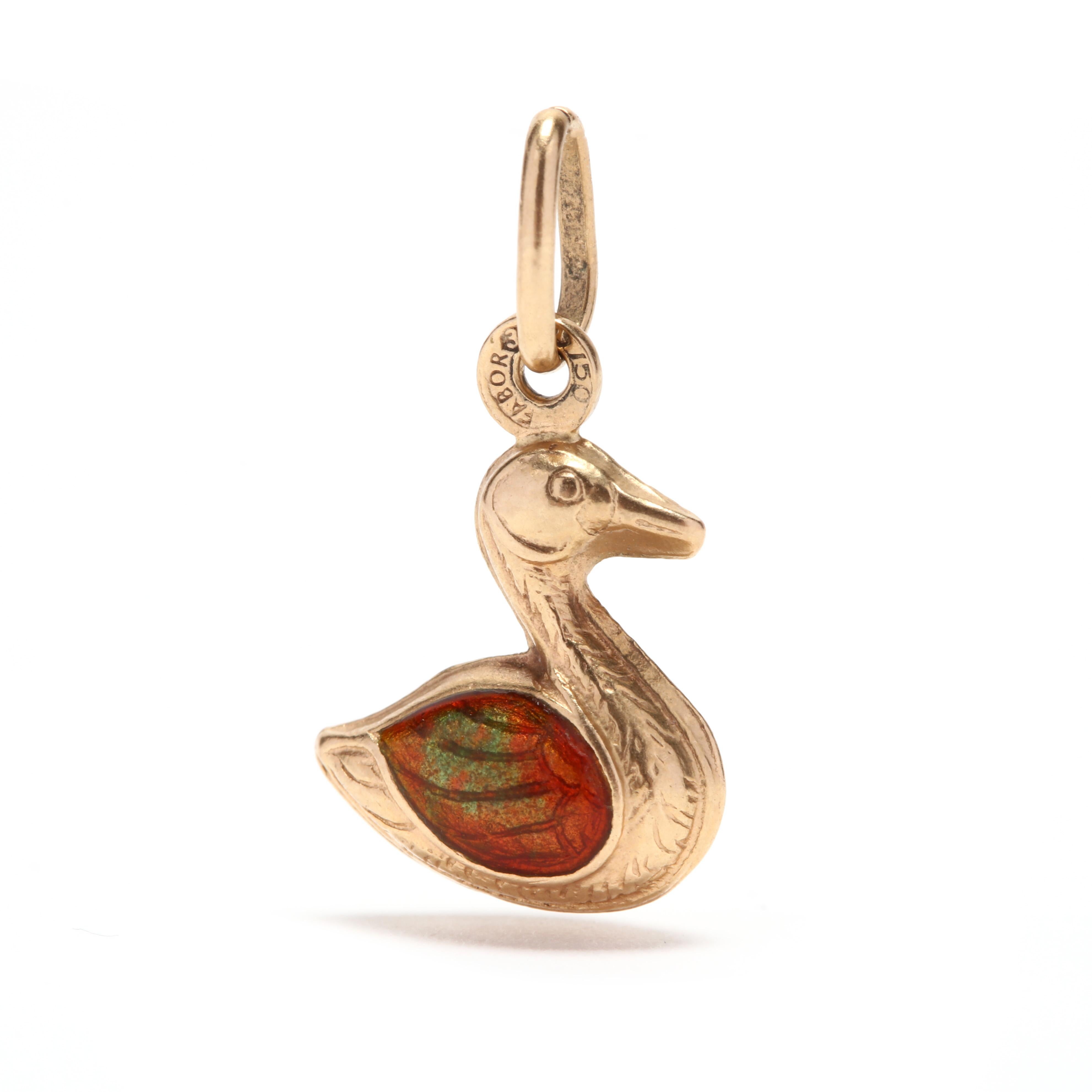gold duck charm