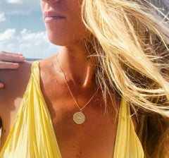 Small 14kt Yellow Gold Chinese Zodiac Monkey Medallion