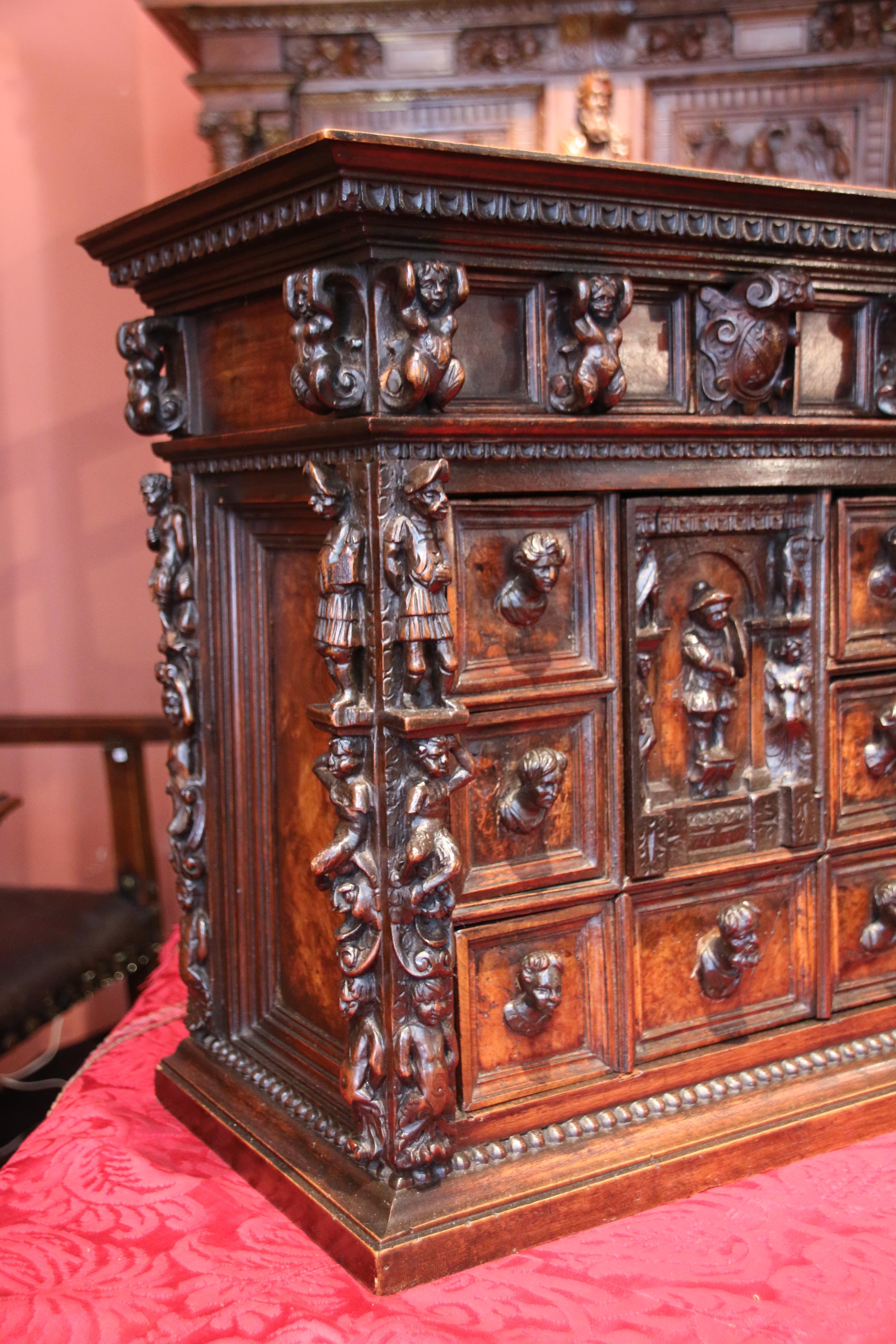 Renaissance Small 16th Century Genoan Cabinet called 